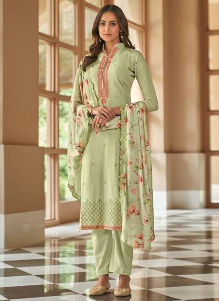 Pista Colour BELA ESHIKA Latest New Designer Fancy Festive Wear Cotton Silk Salwar Suit Collection 1936